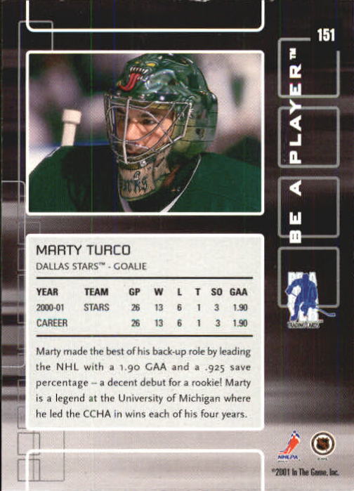 Marty Turco Gallery - 2001-02