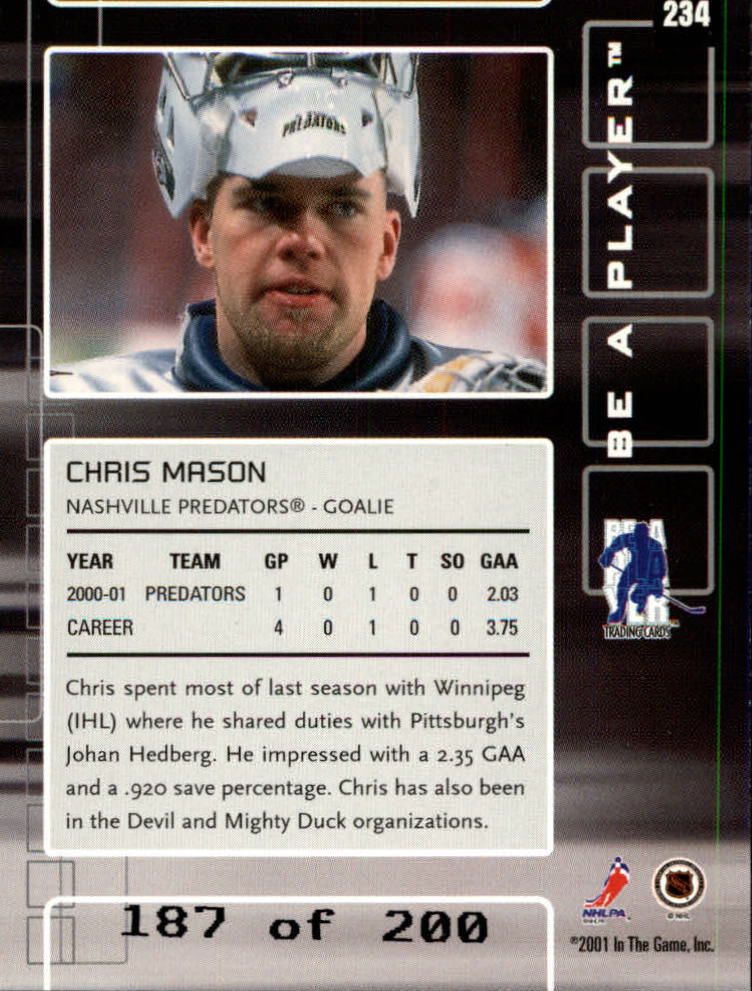 Sports Card Back