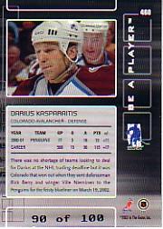 Sports Card Back