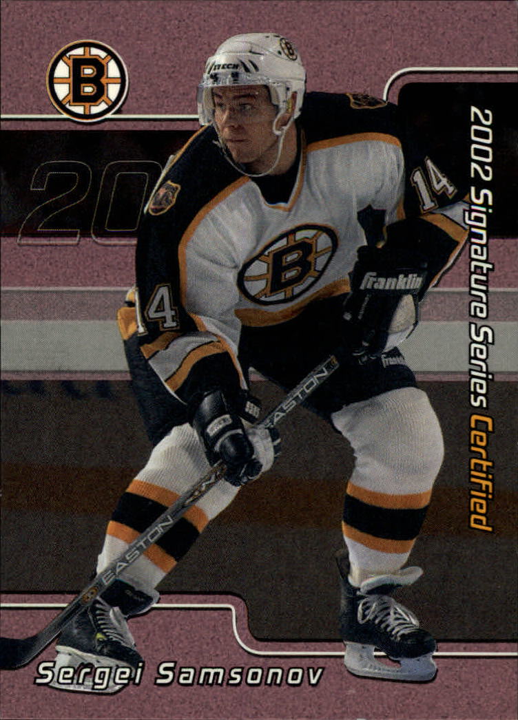 2001-02 BAP Signature Series Certified 100 #C42 Sergei Samsonov