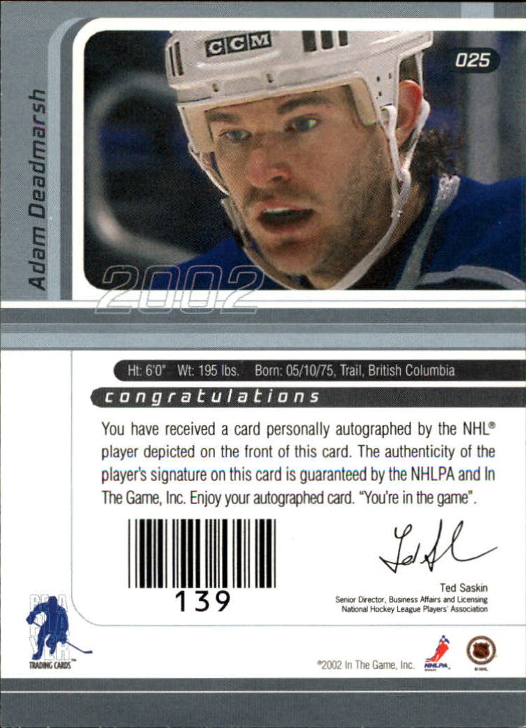 B3225- 2001-02 BAP Signature Series Base +Autos -You Pick- 15+ FREE US SHIP - Picture 55 of 287