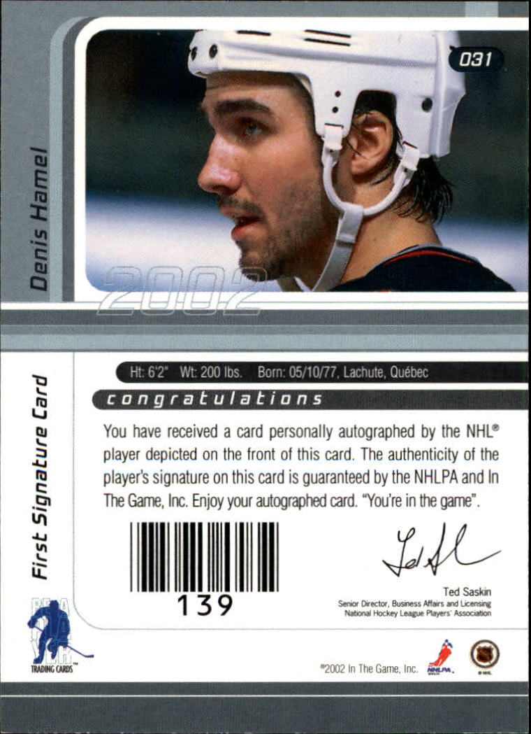 B3225- 2001-02 BAP Signature Series Base +Autos -You Pick- 15+ FREE US SHIP - Picture 61 of 287