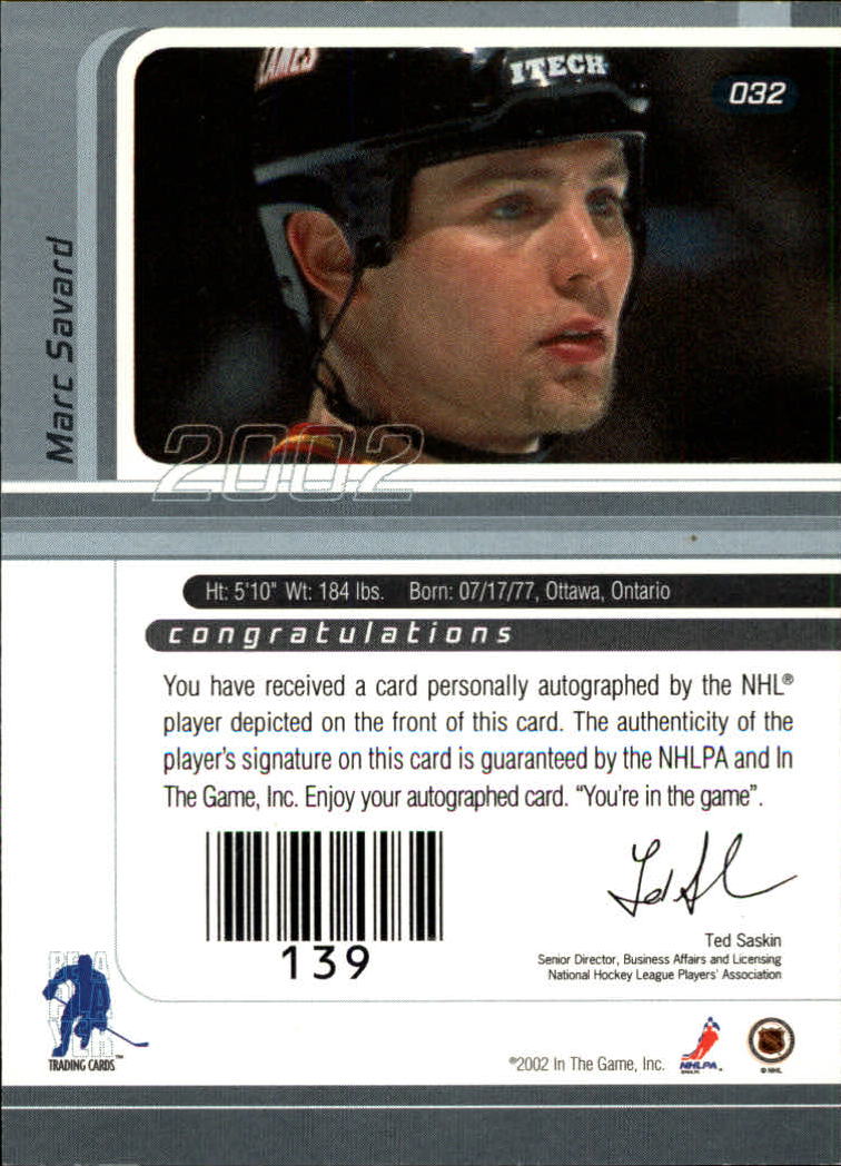 B3225- 2001-02 BAP Signature Series Base +Autos -You Pick- 15+ FREE US SHIP - Picture 63 of 287