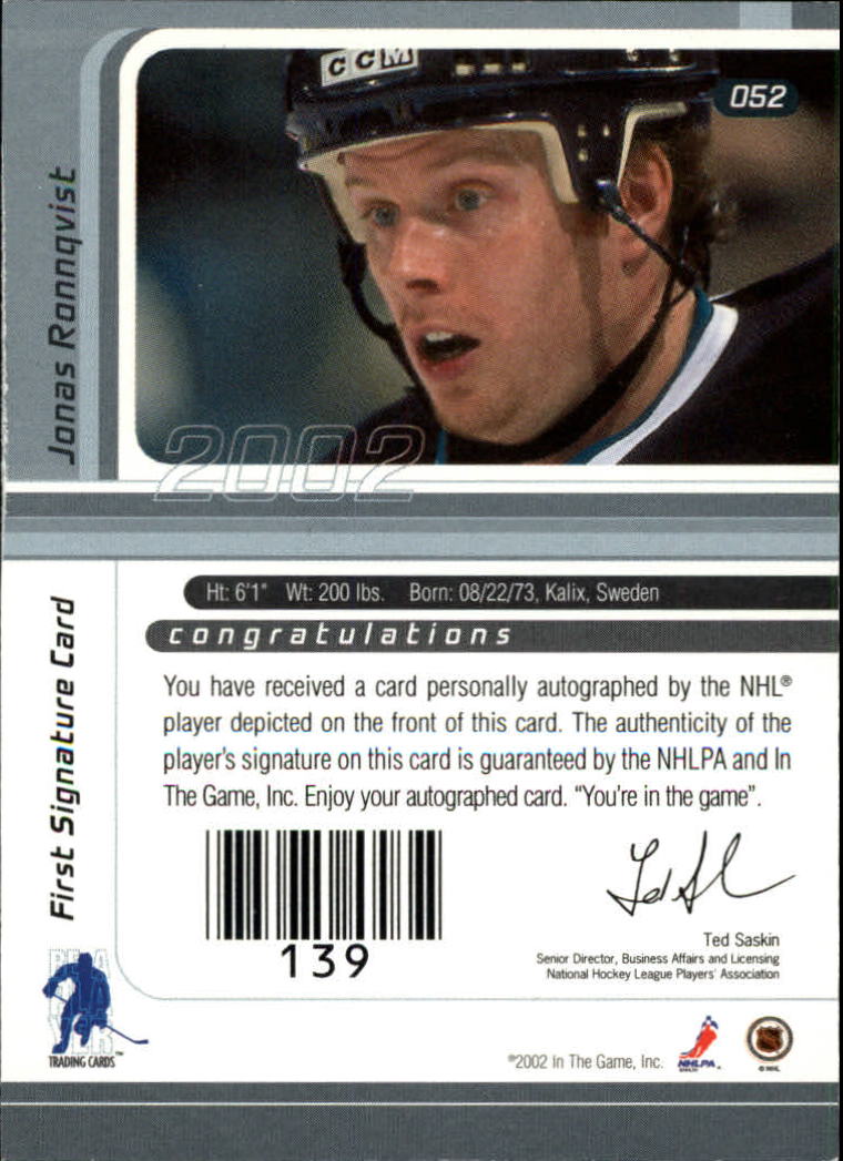 B3225- 2001-02 BAP Signature Series Base +Autos -You Pick- 15+ FREE US SHIP - Picture 77 of 287