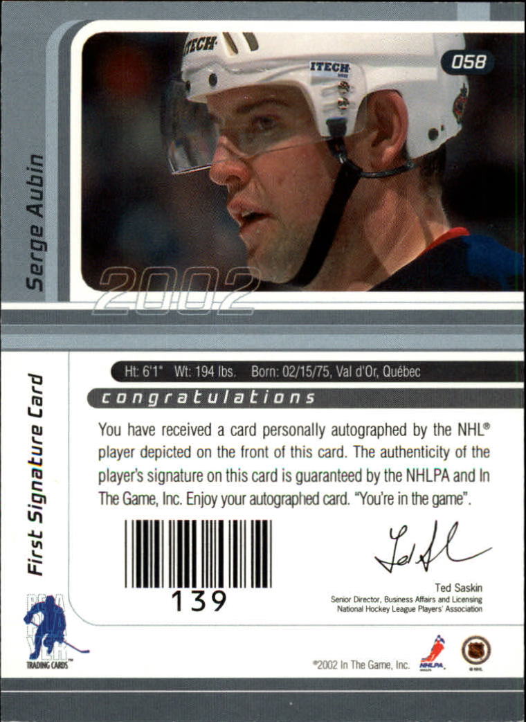 B3225- 2001-02 BAP Signature Series Base +Autos -You Pick- 15+ FREE US SHIP - Picture 87 of 287