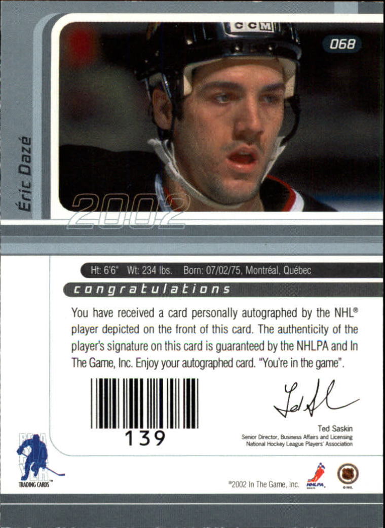 B3225- 2001-02 BAP Signature Series Base +Autos -You Pick- 15+ FREE US SHIP - Picture 97 of 287