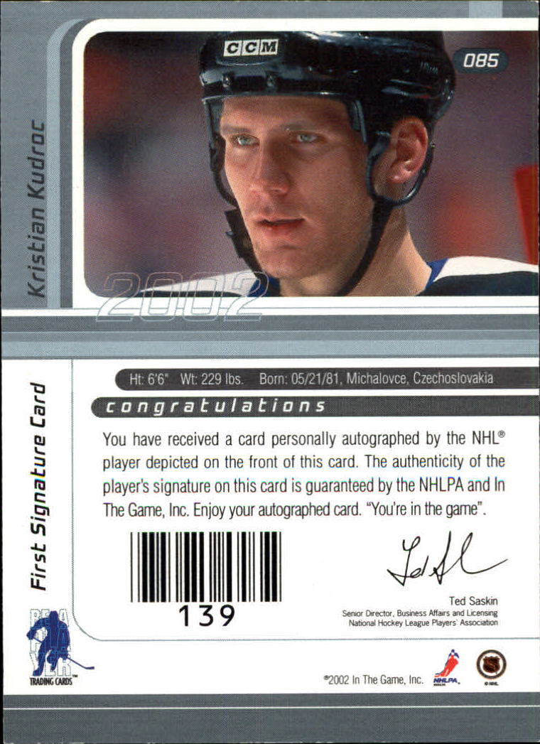 B3225- 2001-02 BAP Signature Series Base +Autos -You Pick- 15+ FREE US SHIP - Picture 113 of 287
