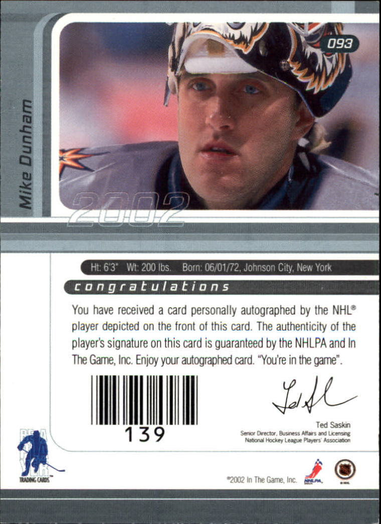 B3225- 2001-02 BAP Signature Series Base +Autos -You Pick- 15+ FREE US SHIP - Picture 125 of 287