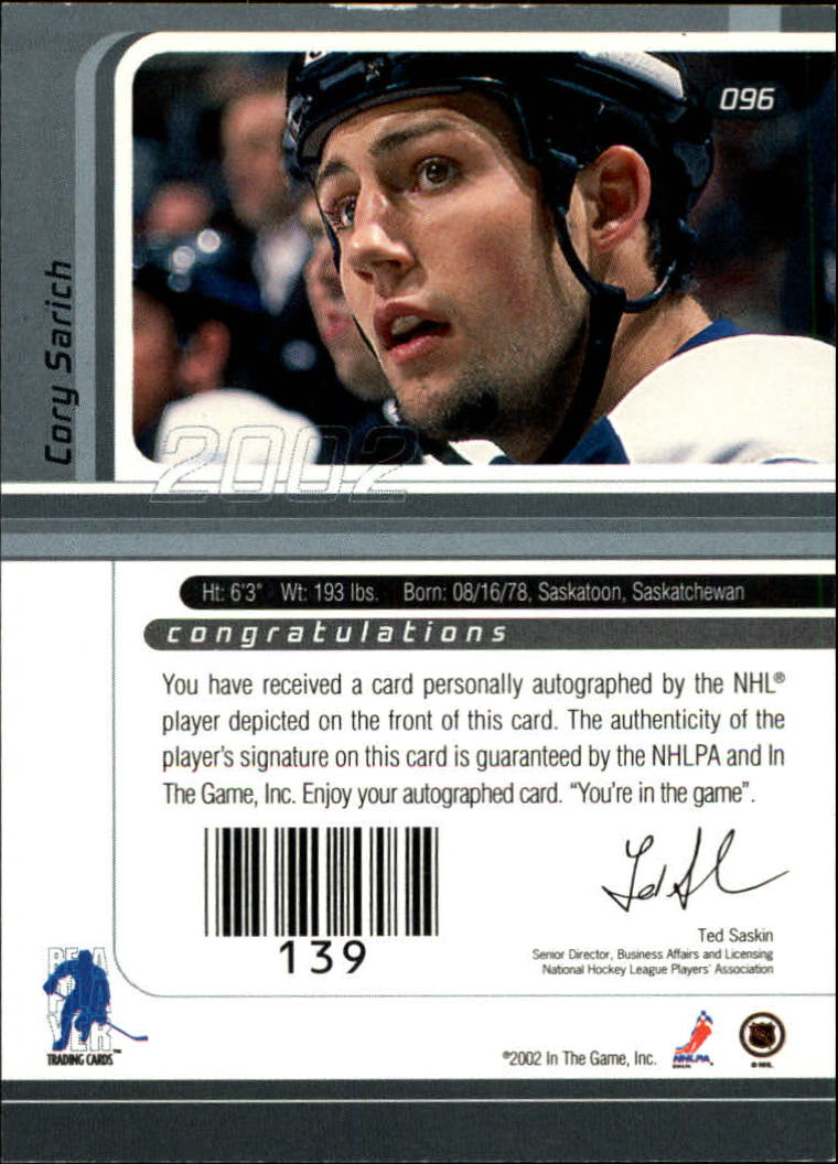 B3225- 2001-02 BAP Signature Series Base +Autos -You Pick- 15+ FREE US SHIP - Picture 129 of 287