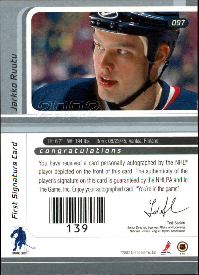 B3225- 2001-02 BAP Signature Series Base +Autos -You Pick- 15+ FREE US SHIP - Picture 131 of 287