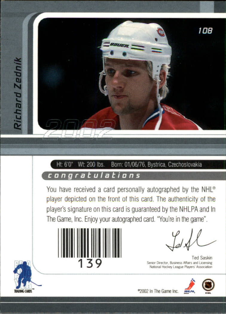 B3225- 2001-02 BAP Signature Series Base +Autos -You Pick- 15+ FREE US SHIP - Picture 139 of 287
