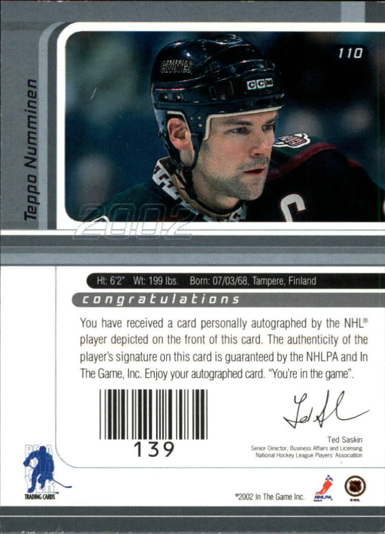 B3225- 2001-02 BAP Signature Series Base +Autos -You Pick- 15+ FREE US SHIP - Picture 141 of 287