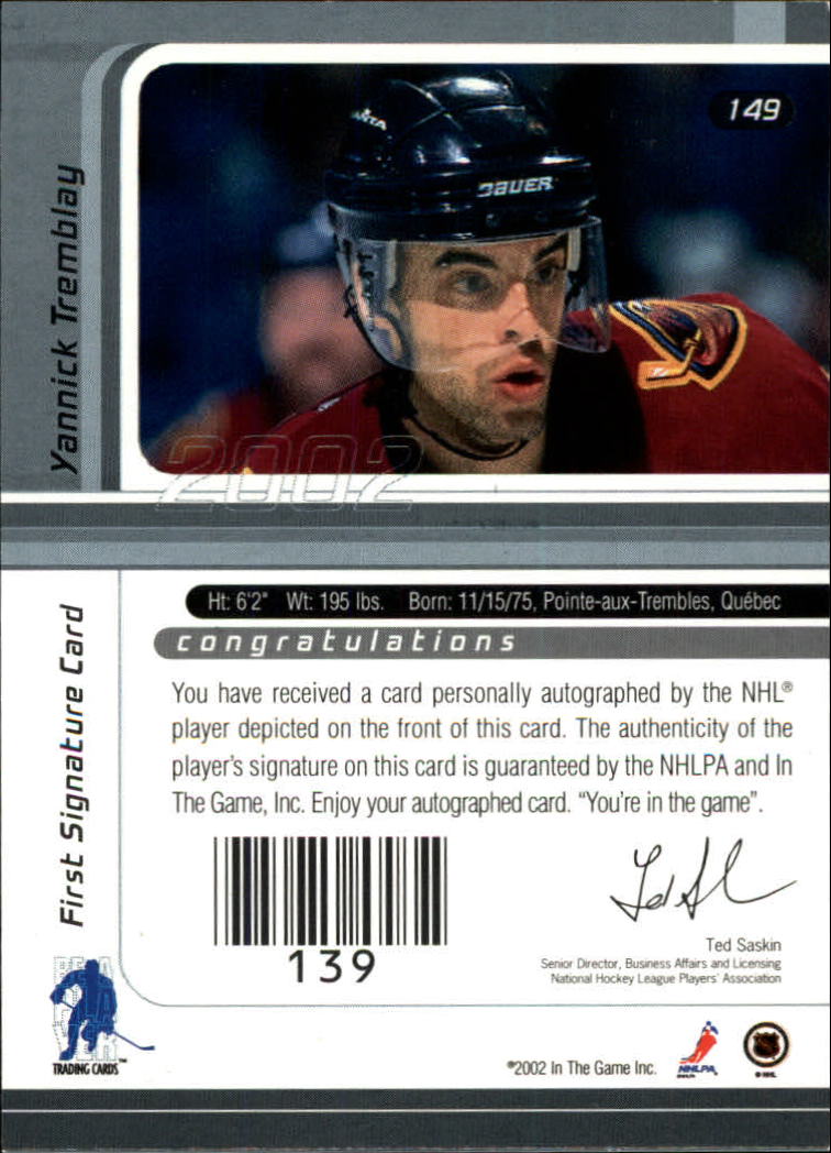 B3225- 2001-02 BAP Signature Series Base +Autos -You Pick- 15+ FREE US SHIP - Picture 181 of 287