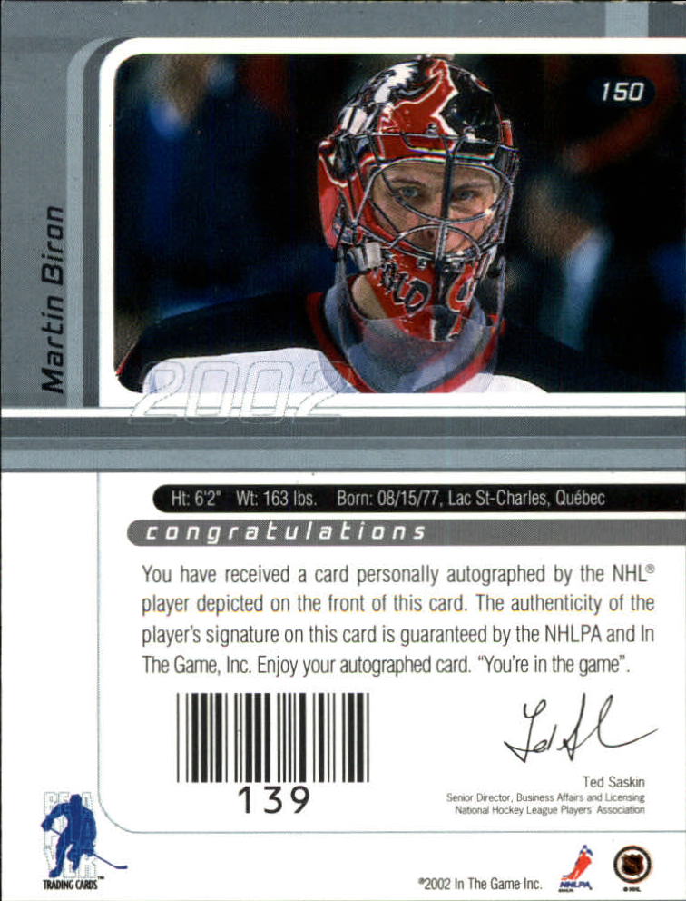 B3225- 2001-02 BAP Signature Series Base +Autos -You Pick- 15+ FREE US SHIP - Picture 183 of 287