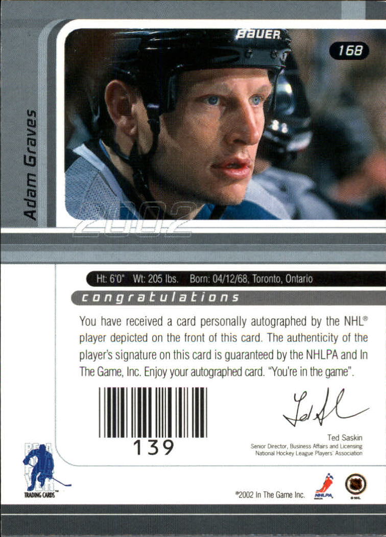 B3225- 2001-02 BAP Signature Series Base +Autos -You Pick- 15+ FREE US SHIP - Picture 198 of 287