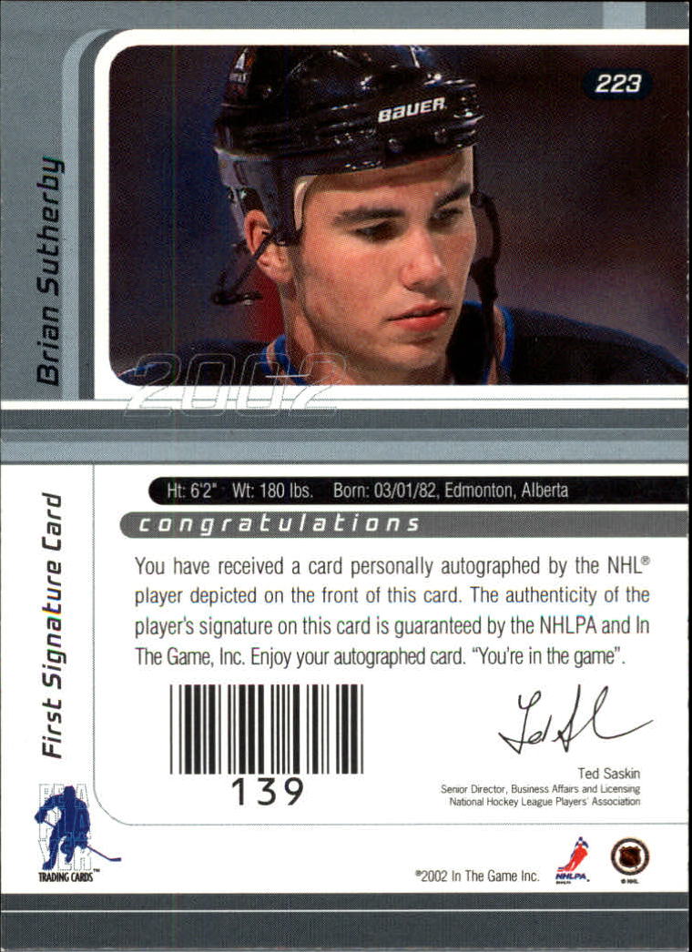 B3225- 2001-02 BAP Signature Series Base +Autos -You Pick- 15+ FREE US SHIP - Picture 249 of 287