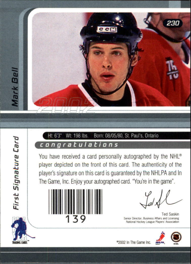 B3225- 2001-02 BAP Signature Series Base +Autos -You Pick- 15+ FREE US SHIP - Picture 259 of 287