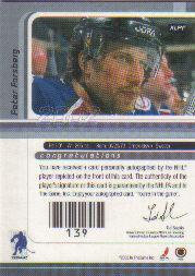 Sports Card Back