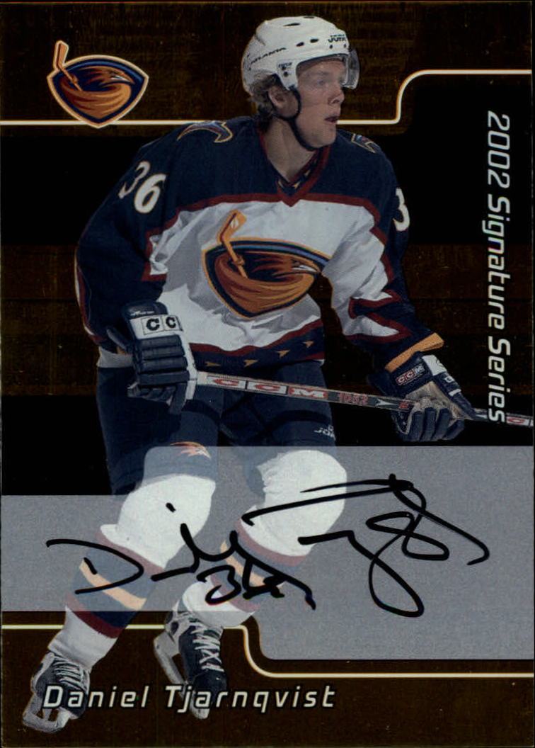 2001-02 BAP Signature Series Autographs Gold #202 Daniel Tjarnqvist