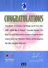 Sports Card Back