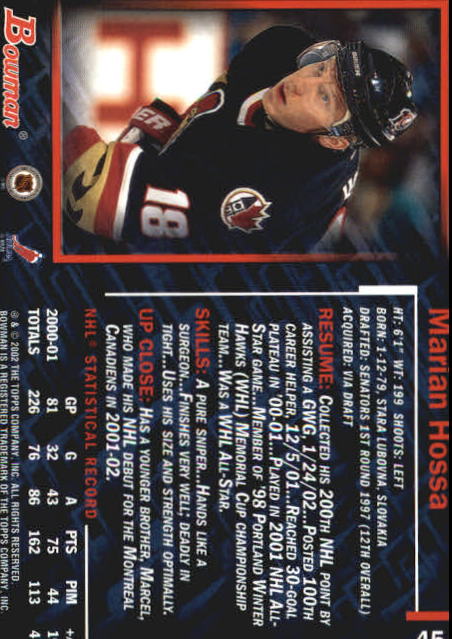 2001-02 Bowman YoungStars - #111 Tim Connolly