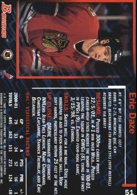 2001-02 Bowman YoungStars - #111 Tim Connolly