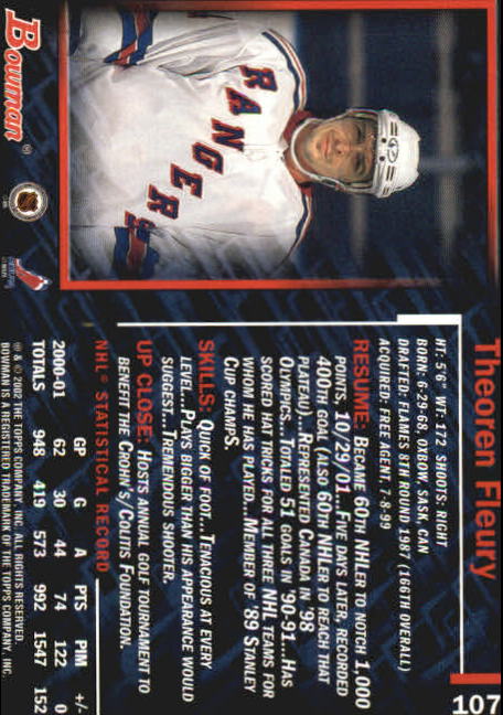 2001-02 Bowman YoungStars - #111 Tim Connolly