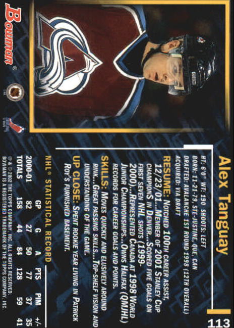 2001-02 Bowman YoungStars - #111 Tim Connolly