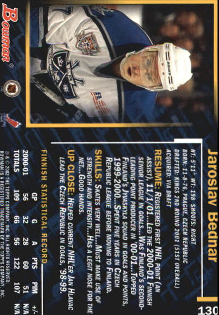 2001-02 Bowman YoungStars - #111 Tim Connolly