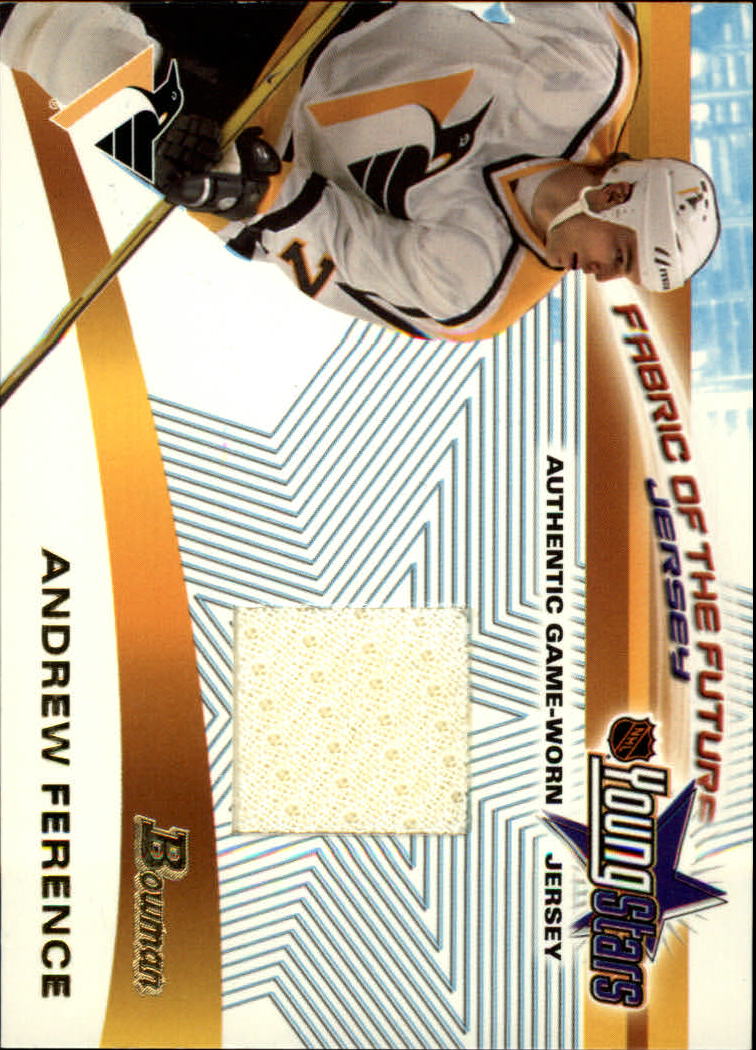 2001-02 Bowman YoungStars Relics #JAF Andrew Ference J