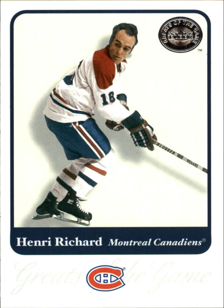 2001-02 Greats of the Game #13 Henri Richard