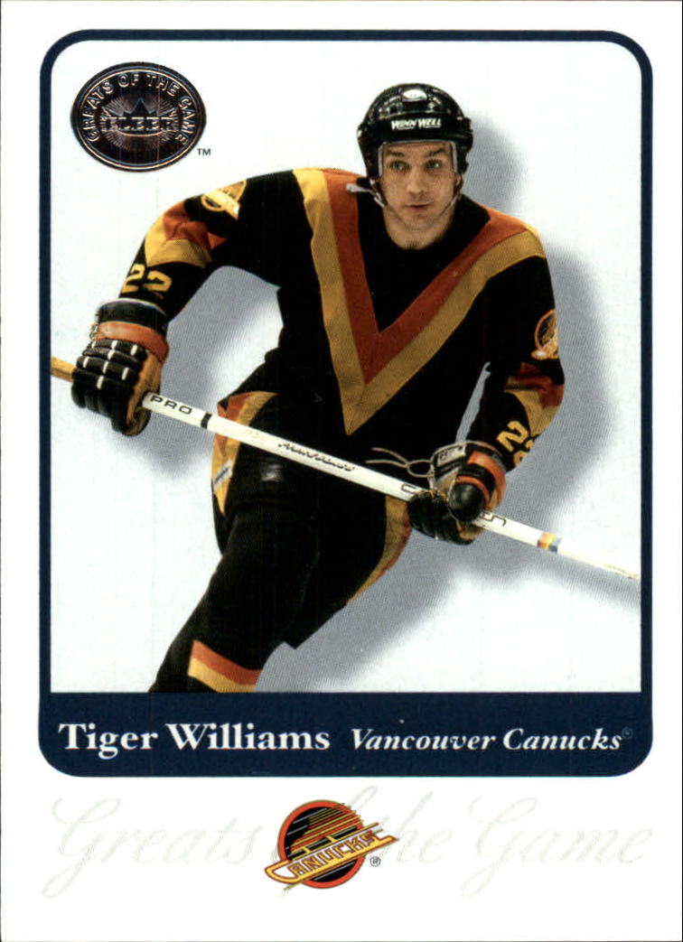 2001-02 Greats of the Game #39 Tiger Williams