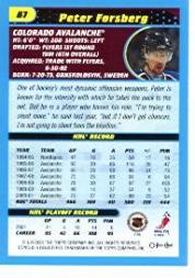 Sports Card Back