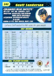 Sports Card Back