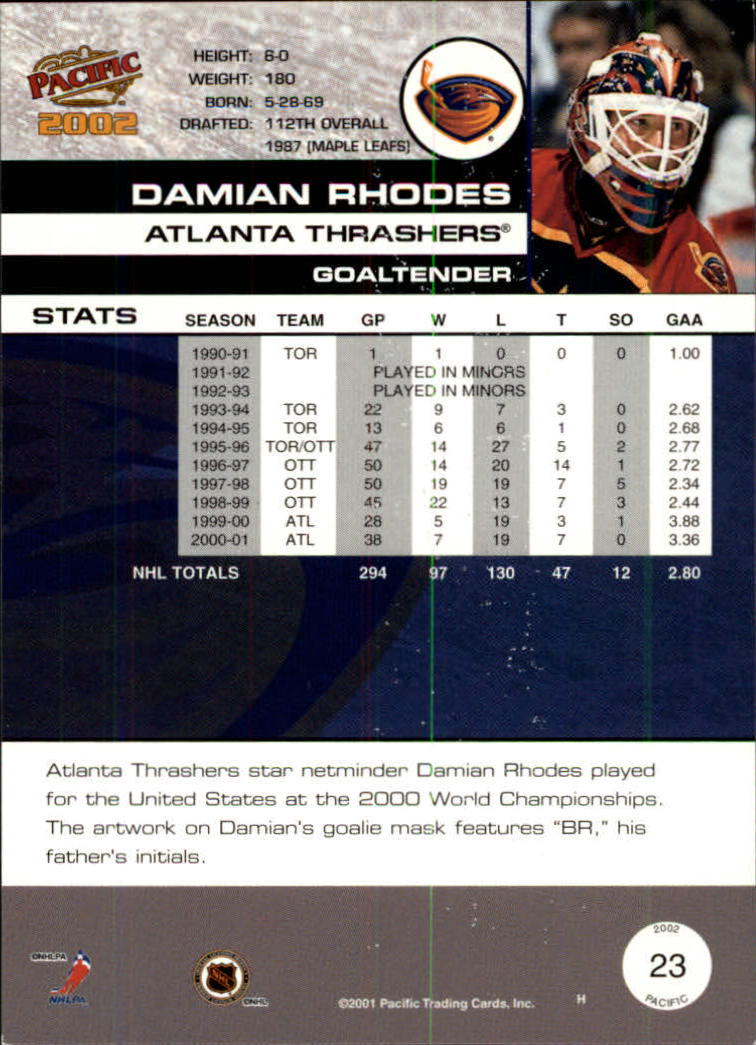 B0106- 2001-02 Pacific Hockey Karten 1-452 + Rookies -du Pick- 15 + Free US - Bild 13 von 391