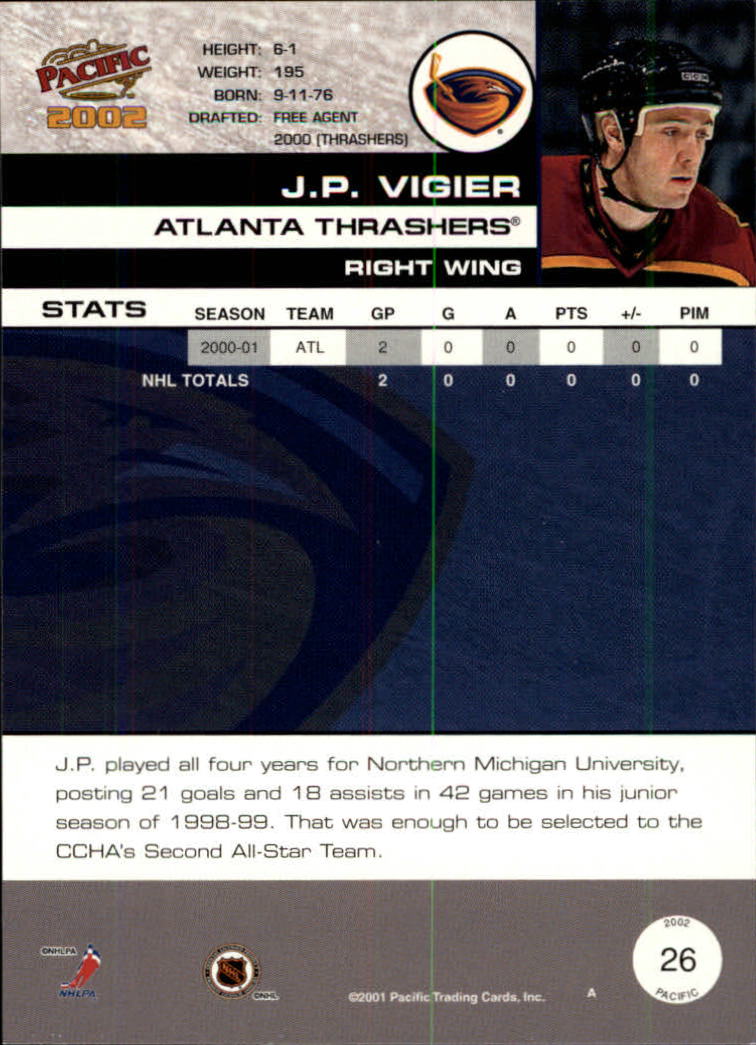 B0106- 2001-02 Pacific Hockey Karten 1-452 + Rookies -du Pick- 15 + Free US - Bild 15 von 391