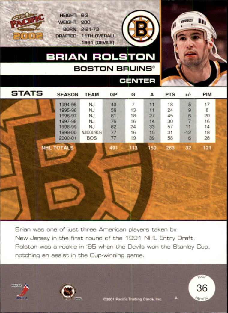 B0106- 2001-02 Pacific Hockey Karten 1-452 + Rookies -du Pick- 15 + Free US - Bild 25 von 391