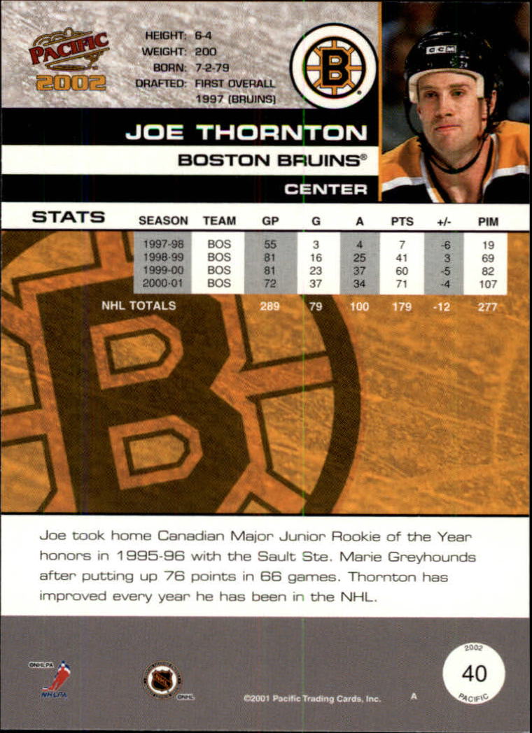 B0106- 2001-02 Pacific Hockey Karten 1-452 + Rookies -du Pick- 15 + Free US - Bild 27 von 391