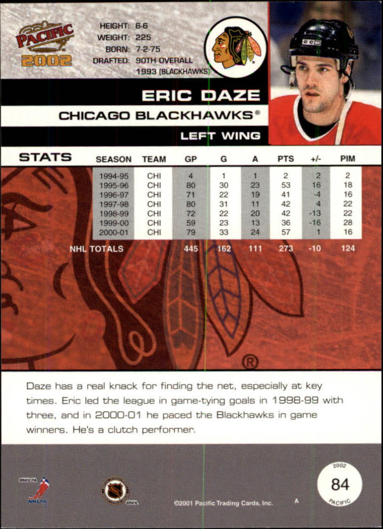 B0106- 2001-02 Pacific Hockey Karten 1-452 + Rookies -du Pick- 15 + Free US - Bild 53 von 391