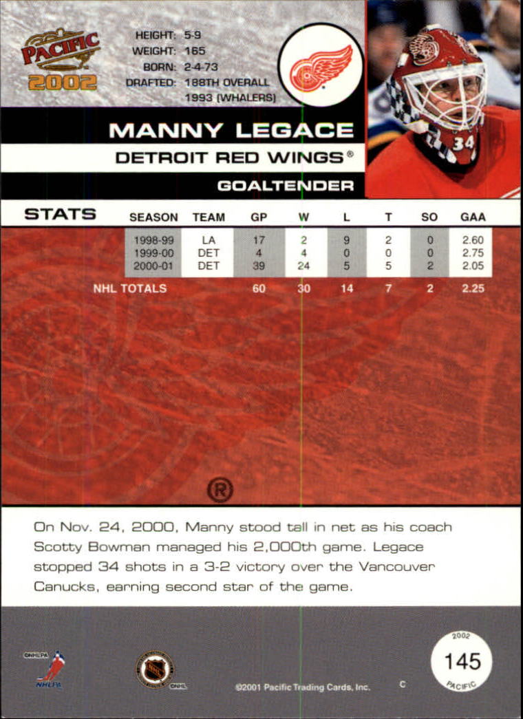 B0106- 2001-02 Pacific Hockey Karten 1-452 + Rookies -du Pick- 15 + Free US - Bild 103 von 391