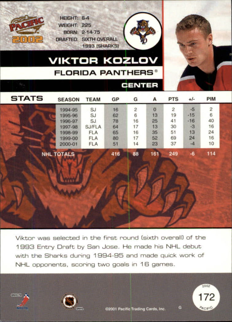B0106- 2001-02 Pacific Hockey Karten 1-452 + Rookies -du Pick- 15 + Free US - Bild 137 von 391