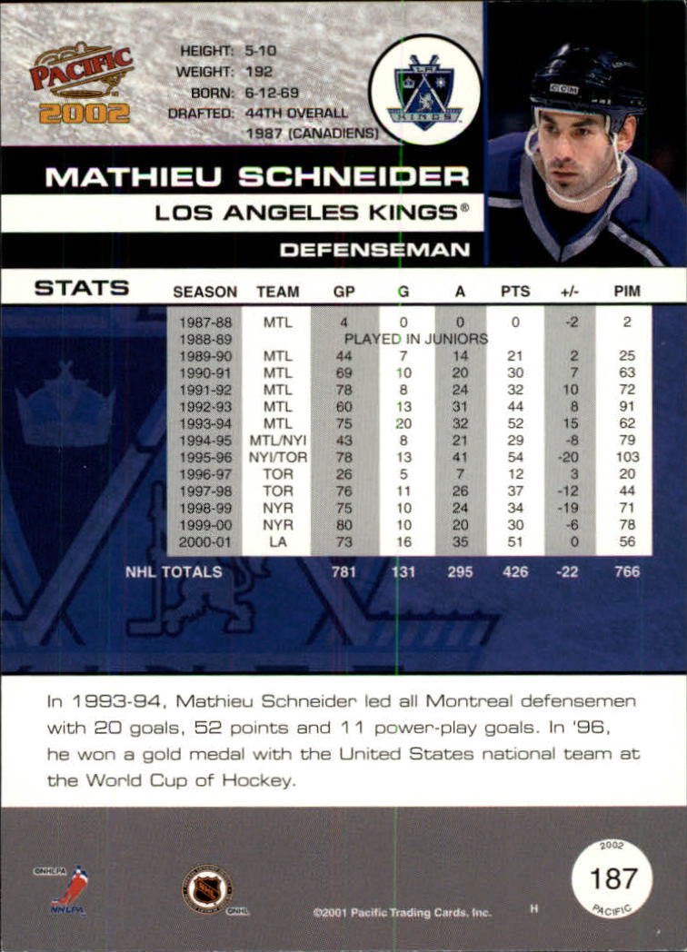 B0106- 2001-02 Pacific Hockey Karten 1-452 + Rookies -du Pick- 15 + Free US - Bild 147 von 391