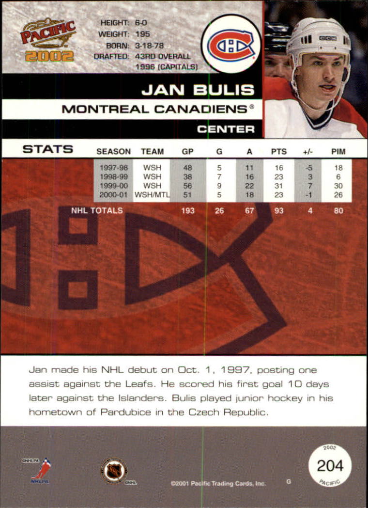 B0106- 2001-02 Pacific Hockey Karten 1-452 + Rookies -du Pick- 15 + Free US - Bild 163 von 391