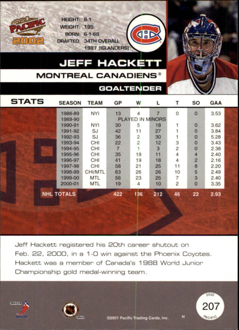 B0106- 2001-02 Pacific Hockey Karten 1-452 + Rookies -du Pick- 15 + Free US - Bild 165 von 391