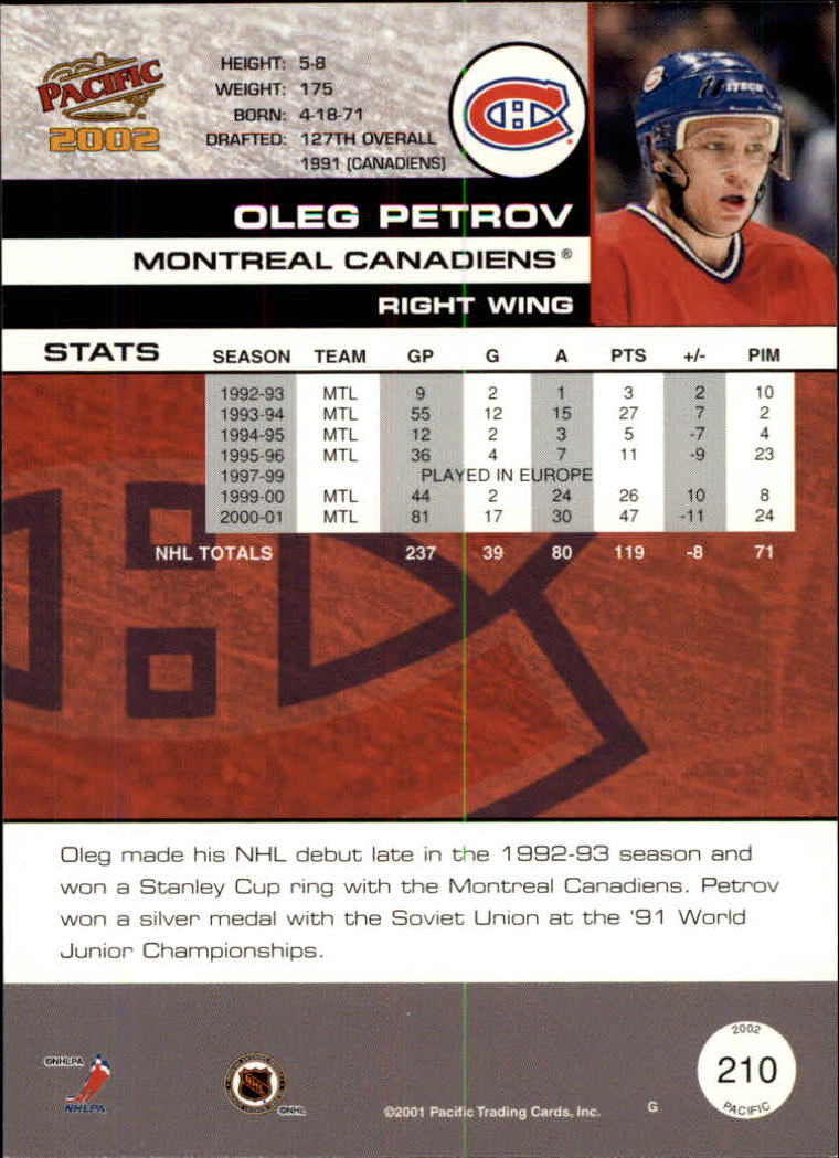 B0106- 2001-02 Pacific Hockey Karten 1-452 + Rookies -du Pick- 15 + Free US - Bild 171 von 391