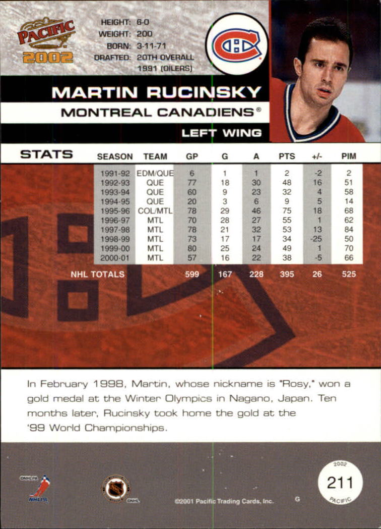B0106- 2001-02 Pacific Hockey Karten 1-452 + Rookies -du Pick- 15 + Free US - Bild 173 von 391