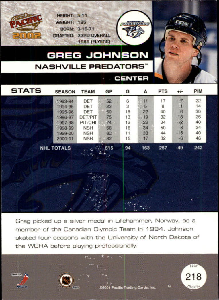 B0106- 2001-02 Pacific Hockey Karten 1-452 + Rookies -du Pick- 15 + Free US - Bild 181 von 391