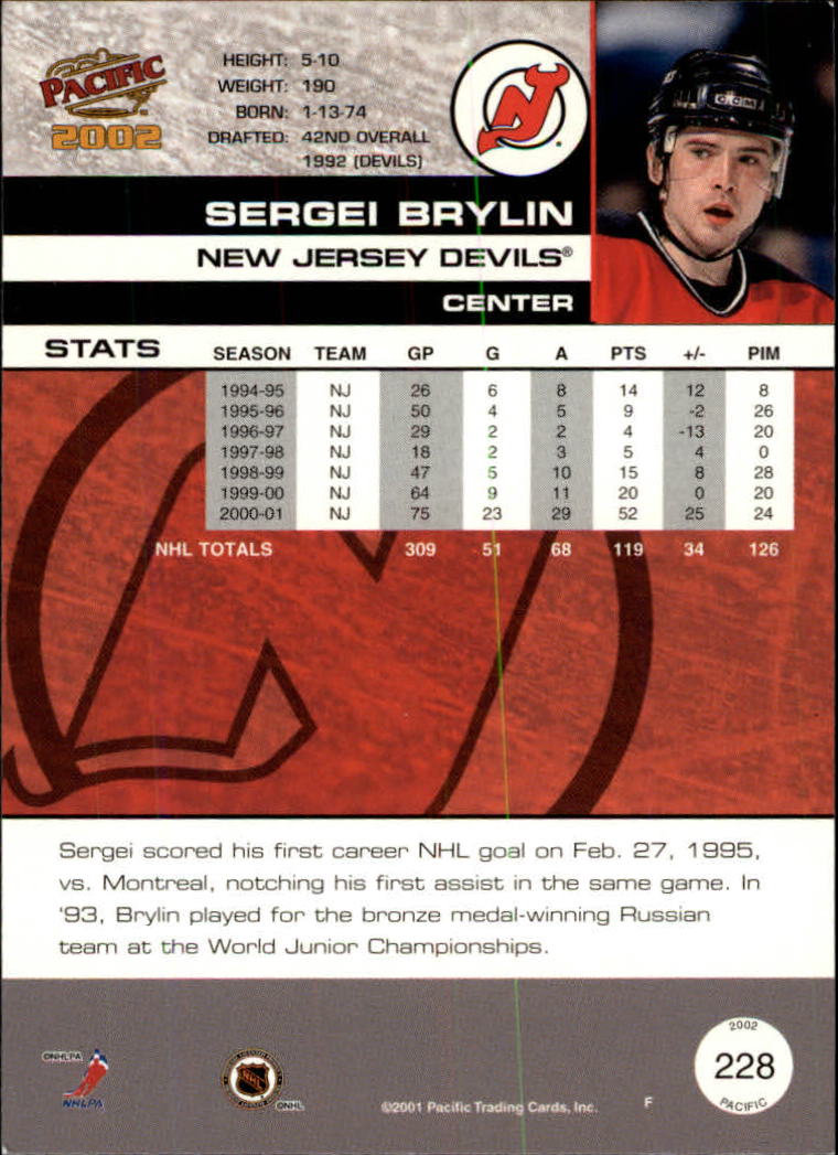 B0106- 2001-02 Pacific Hockey Karten 1-452 + Rookies -du Pick- 15 + Free US - Bild 195 von 391