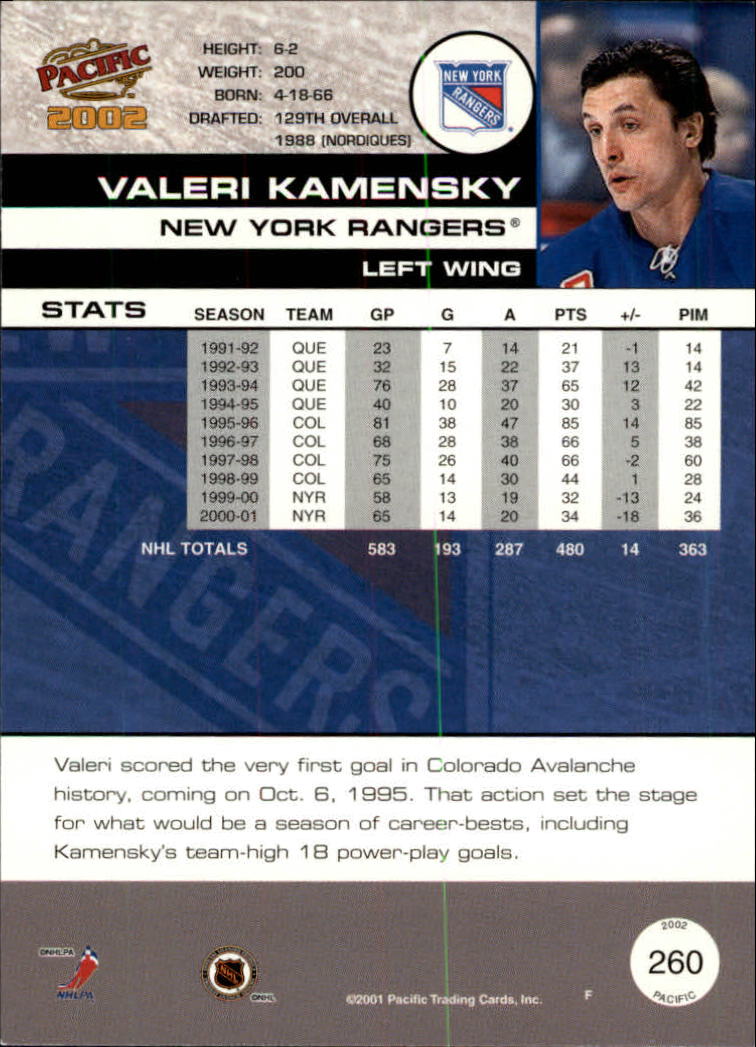 B0106- 2001-02 Pacific Hockey Karten 1-452 + Rookies -du Pick- 15 + Free US - Bild 225 von 391