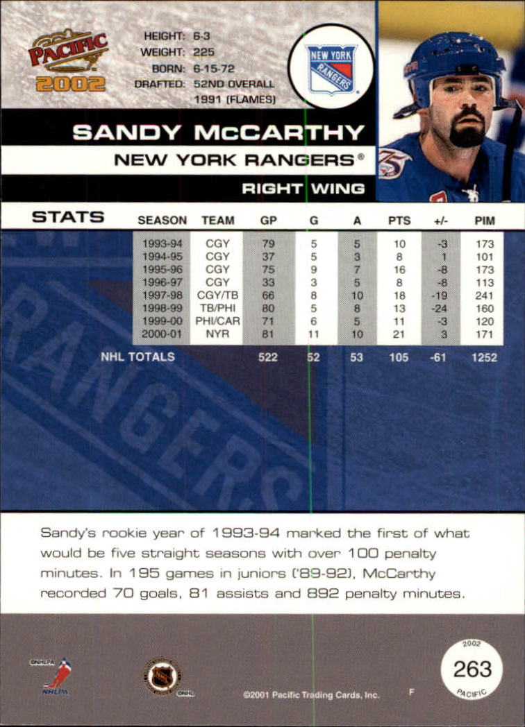B0106- 2001-02 Pacific Hockey Karten 1-452 + Rookies -du Pick- 15 + Free US - Bild 231 von 391